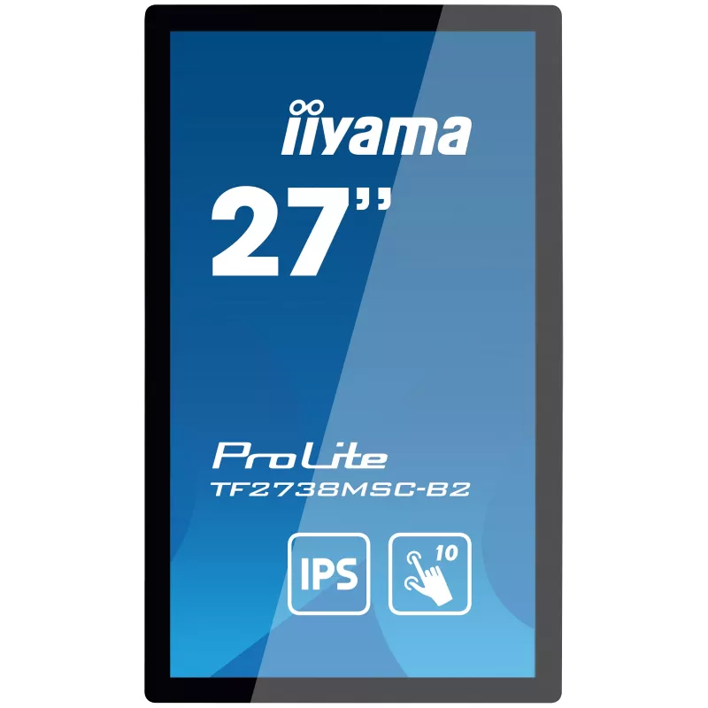 iiyama ProLite TF2738MSC-B2 kompiuterio monitorius 68,6 cm (27 colių) 1920 x 1080 pikselių Full HD LED jutiklinis ekranas Multi-user Juoda