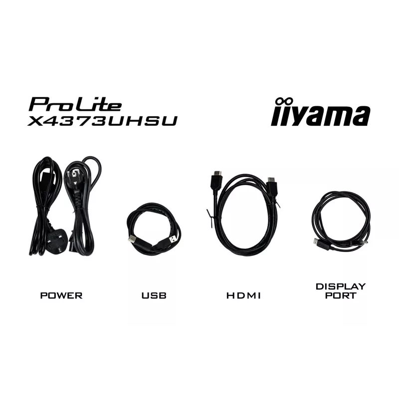 iiyama ProLite X4373UHSU-B1 kompiuterio monitorius 108 cm (42,5 colio) 3840 x 2160 pikselių 4K Ultra HD juodas