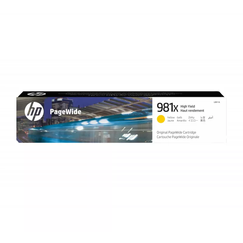 HP 981X didelio našumo geltona Originali PageWide kasetė, Geltona, 1 vnt., 10 000 puslapių