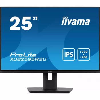 iiyama ProLite XUB2595WSU-B5 kompiuterio monitorius 63,5 cm (25 col.) 1920 x 1200 pikselių WUXGA LED juodas