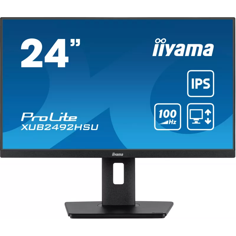 iiyama XUB2492HSU-B6 kompiuterio monitorius 60,5 cm (23,8 col.) 1920 x 1080 pikselių Full HD LED juodas