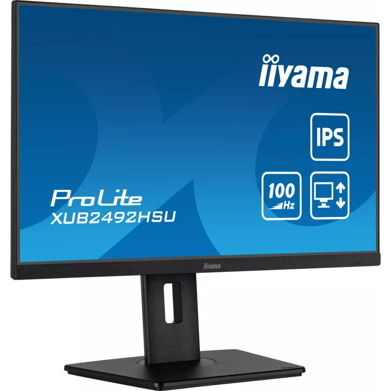 iiyama XUB2492HSU-B6 kompiuterio monitorius 60,5 cm (23,8 col.) 1920 x 1080 pikselių Full HD LED juodas
