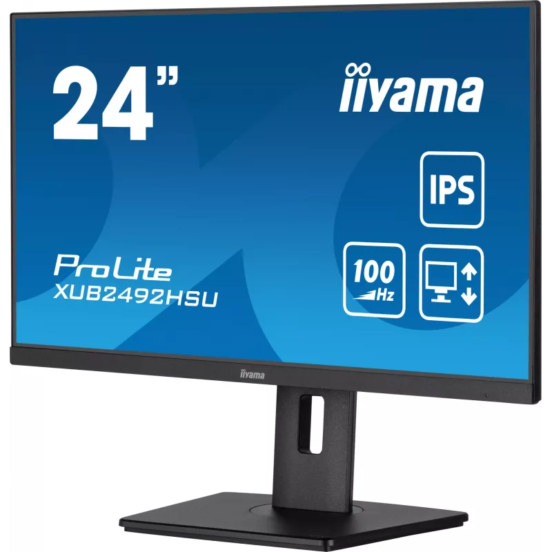 iiyama XUB2492HSU-B6 kompiuterio monitorius 60,5 cm (23,8 col.) 1920 x 1080 pikselių Full HD LED juodas