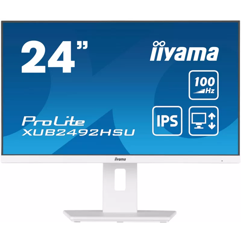 iiyama XUB2492HSU-W6 kompiuterio monitorius 60,5 cm (23,8 col.) 1920 x 1080 pikselių Full HD LED Baltas