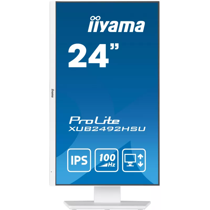 iiyama XUB2492HSU-W6 kompiuterio monitorius 60,5 cm (23,8 col.) 1920 x 1080 pikselių Full HD LED Baltas