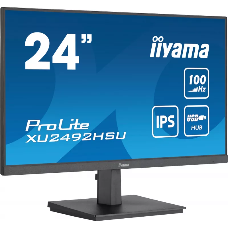 iiyama ProLite XU2492HSU-B6 kompiuterio monitorius 60,5 cm (23,8 colio) 1920 x 1080 pikselių Full HD LED juodas