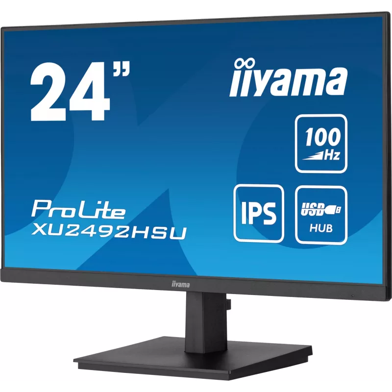 iiyama ProLite XU2492HSU-B6 kompiuterio monitorius 60,5 cm (23,8 colio) 1920 x 1080 pikselių Full HD LED juodas