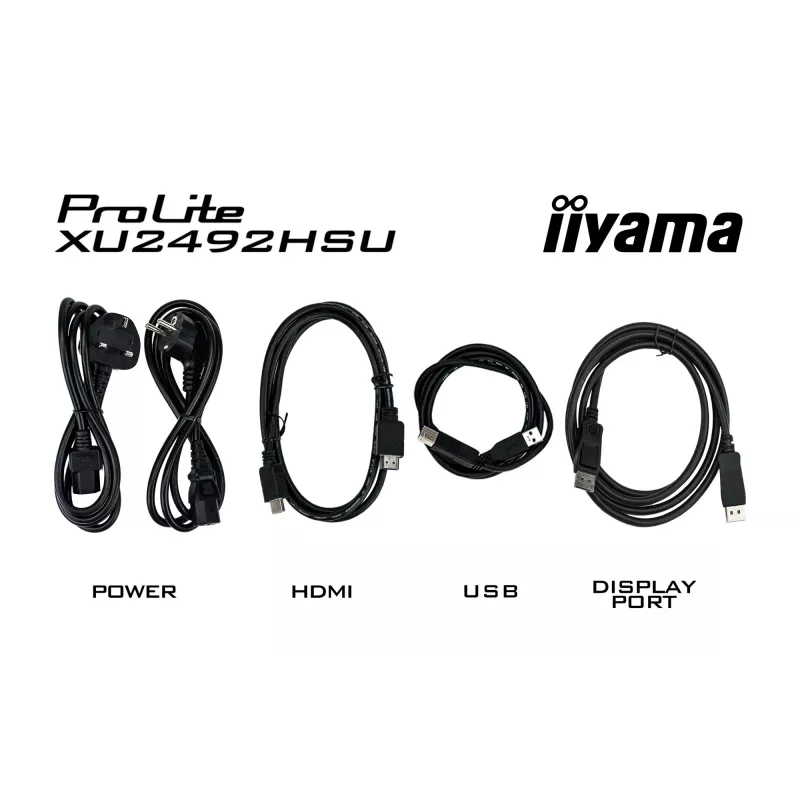 iiyama ProLite XU2492HSU-B6 kompiuterio monitorius 60,5 cm (23,8 colio) 1920 x 1080 pikselių Full HD LED juodas