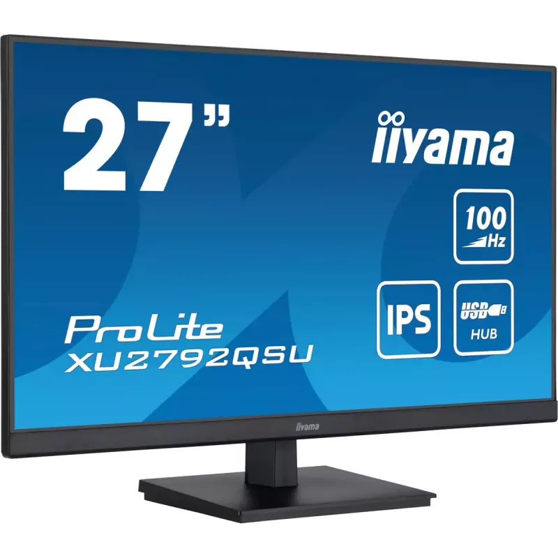 iiyama ProLite kompiuterio monitorius 68,6 cm (27 colių) 2560 x 1440 pikselių Quad HD LED juodas