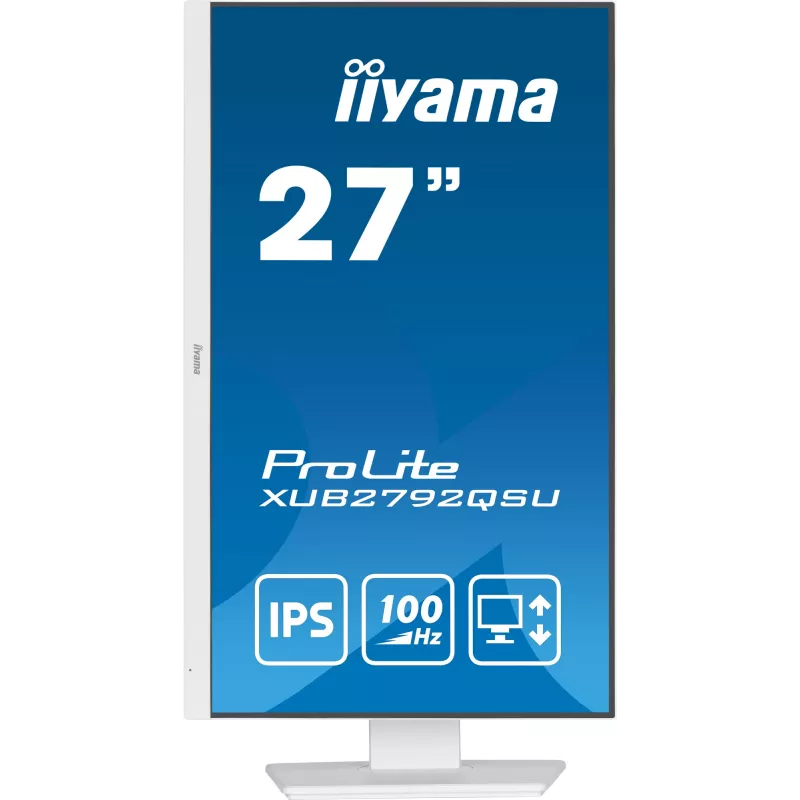 iiyama ProLite XUB2792QSU-W6 kompiuterio monitorius 68,6 cm (27 colių) 2560 x 1440 pikselių Quad HD LED Baltas