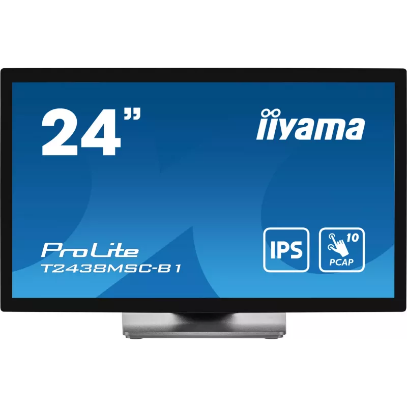 iiyama ProLite T2438MSC-B1 kompiuterio monitorius 60,5 cm (23,8 col.) 1920 x 1080 pikselių Full HD LED jutiklinis juodas