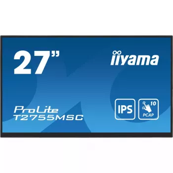 iiyama ProLite T2755MSC-B1 kompiuterio monitorius 68,6 cm (27 colių) 1920 x 1080 pikselių Full HD LED liečiamasis ekranas Stalviršinis Juodas