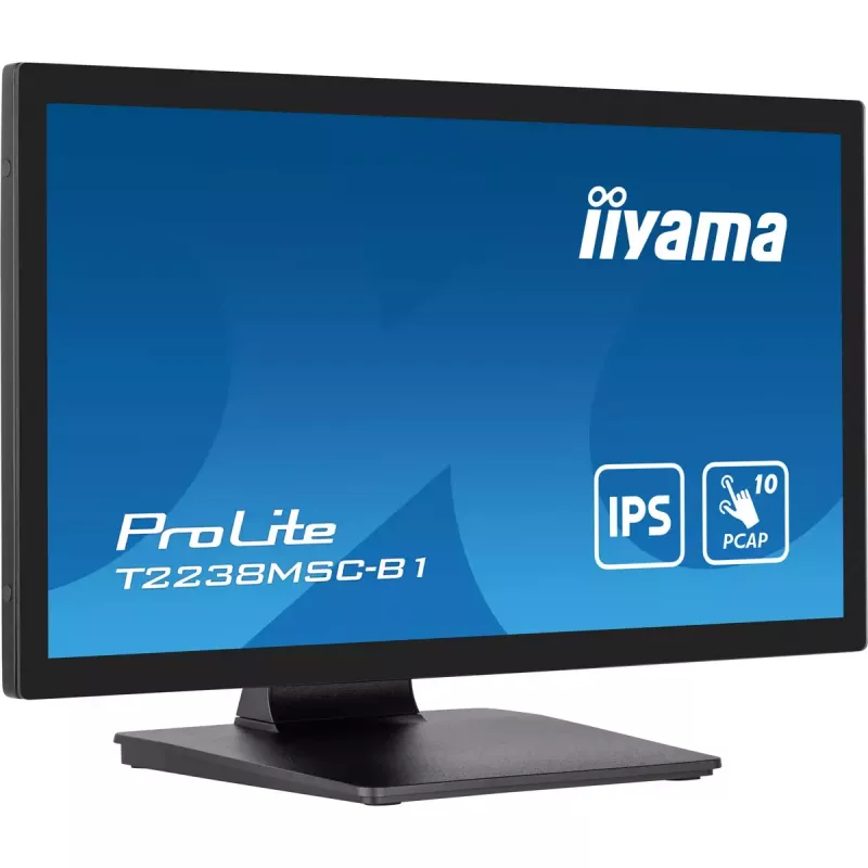 IIYAMA ProLite T2238MSC-B1 kompiuterio monitorius 54,6 cm (21,5 colio) 1920 x 1080 pikselių Full HD LED jutiklinis ekranas juodos spalvos