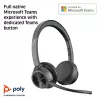HP Poly Voyager 4320 Microsoft Teams sertifikuota USB-A ausinė + BT700 adapteris