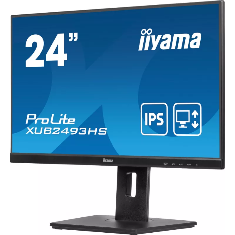 iiyama ProLite XUB2493HS-B6 kompiuterio monitorius 60,5 cm (23,8 colio) 1920 x 1080 pikselių Full HD LED juodas