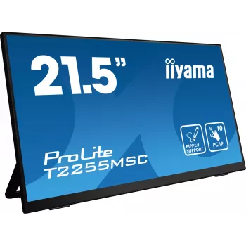iiyama ProLite T2255MSC-B1 kompiuterio monitorius 54,6 cm (21,5 colio) 1920 x 1080 pikselių Full HD LCD jutiklinis ekranas Juoda