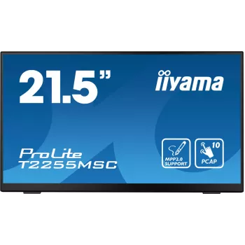 iiyama ProLite T2255MSC-B1 kompiuterio monitorius 54,6 cm (21,5 colio) 1920 x 1080 pikselių Full HD LCD jutiklinis ekranas Juoda