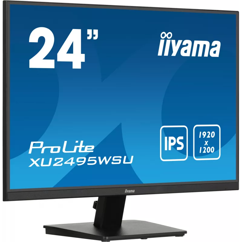 iiyama ProLite XU2495WSU-B7 kompiuterio monitorius 61 cm (24 col.) 1920 x 1200 pikselių WUXGA LED juodas