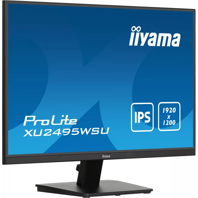 iiyama ProLite XU2495WSU-B7 kompiuterio monitorius 61 cm (24 col.) 1920 x 1200 pikselių WUXGA LED juodas