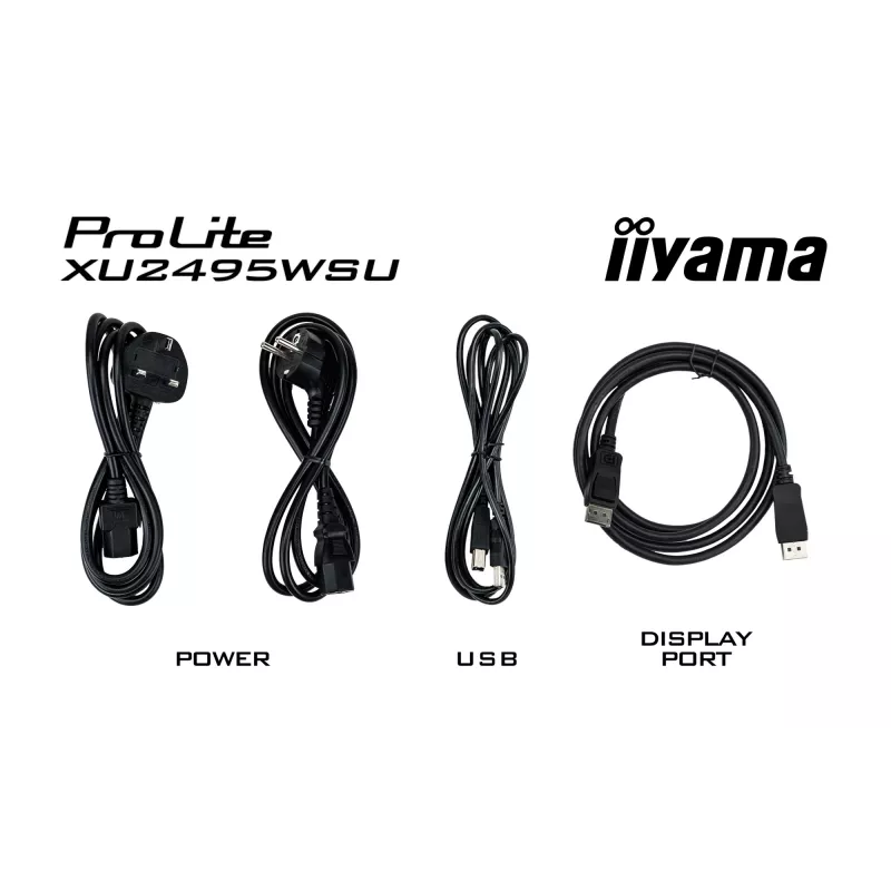 iiyama ProLite XU2495WSU-B7 kompiuterio monitorius 61 cm (24 col.) 1920 x 1200 pikselių WUXGA LED juodas