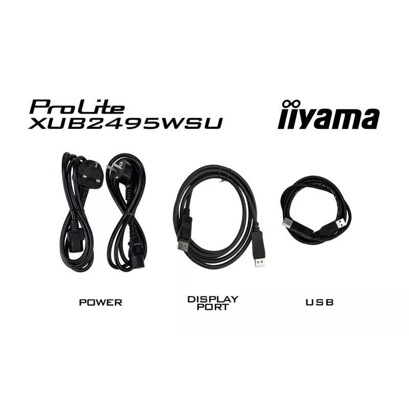 iiyama ProLite XUB2495WSU-B7 kompiuterio monitorius 61,2 cm (24,1 colio) 1920 x 1200 pikselių WUXGA LED juodas