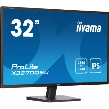 iiyama ProLite X3270QSU-B1 kompiuterio monitorius 80 cm (31,5 colio) 2560 x 1440 pikselių Wide Quad HD LED juodas