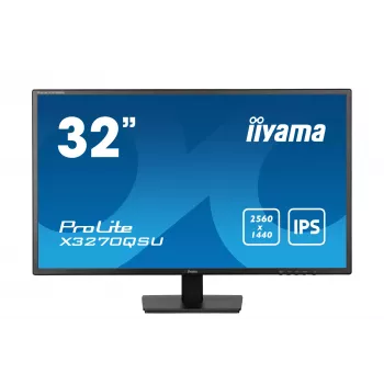 iiyama ProLite X3270QSU-B1 kompiuterio monitorius 80 cm (31,5 colio) 2560 x 1440 pikselių Wide Quad HD LED juodas