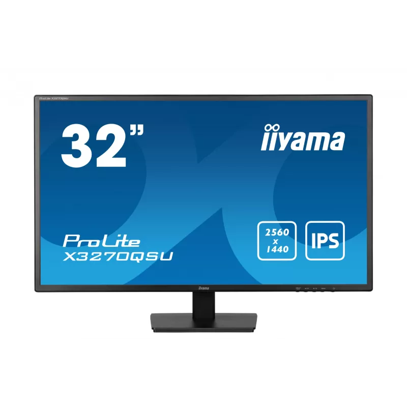 iiyama ProLite X3270QSU-B1 kompiuterio monitorius 80 cm (31,5 colio) 2560 x 1440 pikselių Wide Quad HD LED juodas