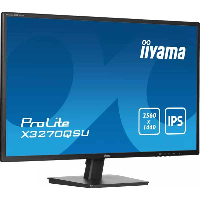 iiyama ProLite X3270QSU-B1 kompiuterio monitorius 80 cm (31,5 colio) 2560 x 1440 pikselių Wide Quad HD LED juodas