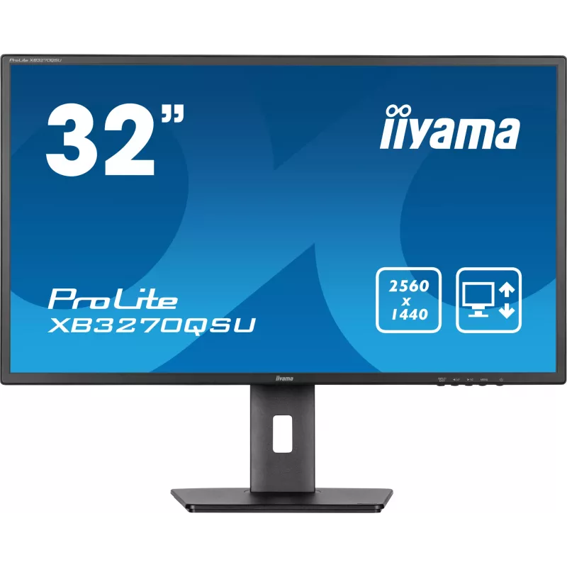 iiyama ProLite XB3270QSU-B1 kompiuterio monitorius 80 cm (31,5 col.) 2560 x 1440 pikselių Quad HD LED juodas