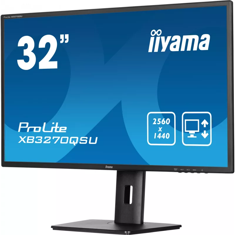 iiyama ProLite XB3270QSU-B1 kompiuterio monitorius 80 cm (31,5 col.) 2560 x 1440 pikselių Quad HD LED juodas