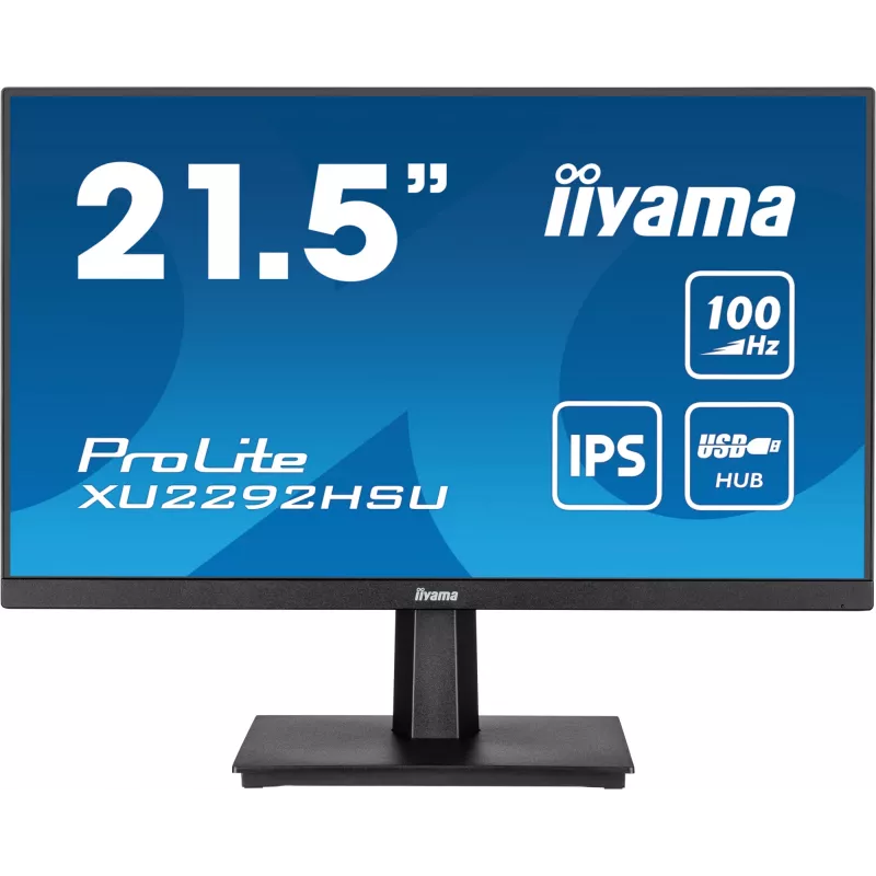 iiyama ProLite XU2292HSU-B6 kompiuterio monitorius 54,6 cm (21,5 col.) 1920 x 1080 pikselių Full HD LED juodas