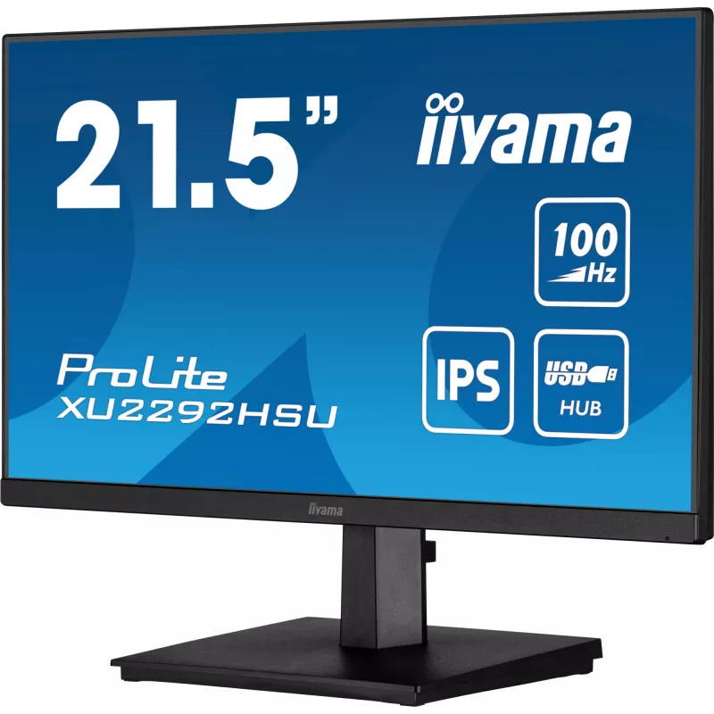 iiyama ProLite XU2292HSU-B6 kompiuterio monitorius 54,6 cm (21,5 col.) 1920 x 1080 pikselių Full HD LED juodas