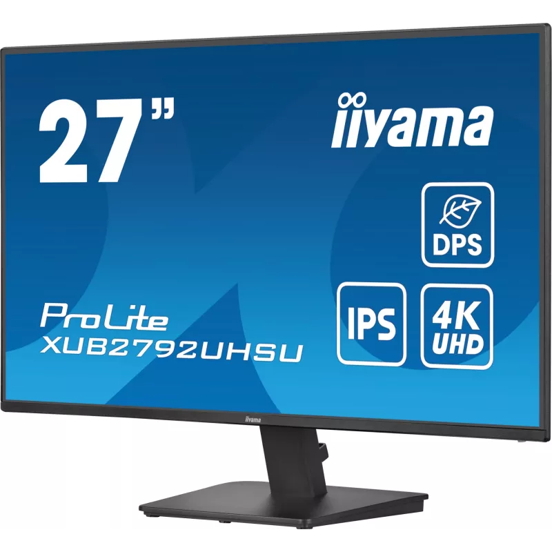 iiyama ProLite XU2792UHSU-B6 kompiuterio monitorius 68,6 cm (27 colių) 3840 x 2160 pikselių 4K Ultra HD LED juodas