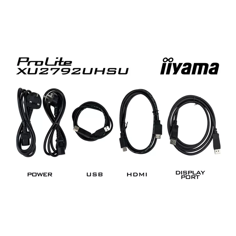 iiyama ProLite XU2792UHSU-B6 kompiuterio monitorius 68,6 cm (27 colių) 3840 x 2160 pikselių 4K Ultra HD LED juodas