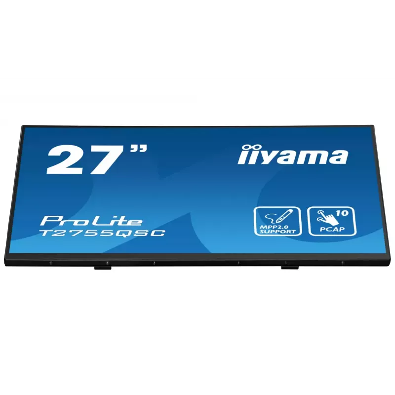 iiyama ProLite T2755QSC-B1 kompiuterio monitorius 68.6 cm (27 colių) 2560 x 1440 pikselių Quad HD LCD jutiklinis ekranas Juoda