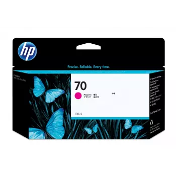 HP 70 130 ml purpurinė „DesignJet“ rašalo kasetė