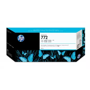HP 772 300 ml šviesiai pilka DesignJet rašalo kasetė, HP Designjet Z5200 PostScript spausdintuvui, terminė rašalinė spauda, pilka, Singapūras, 283 mm, 41 mm