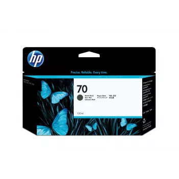 HP 70 130-ml matinės juodos spalvos DesignJet rašalo kasetė