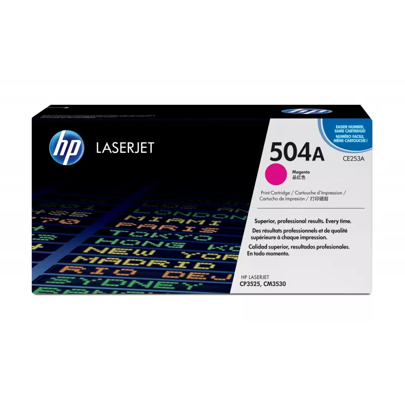 HP 504A purpurinis Originalius LaserJet dažų kasetė, 7000 puslapių, purpurinė, 1 vnt.
