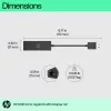 HP USB 3.0 į Gigabit RJ45 adapteris G2, laidinis, USB, Ethernet, juoda