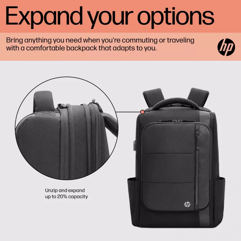 HP Renew Executive 16 colių nešiojamojo kompiuterio kuprinė, kuprinė, 40,9 cm (16,1 colio), 890 g