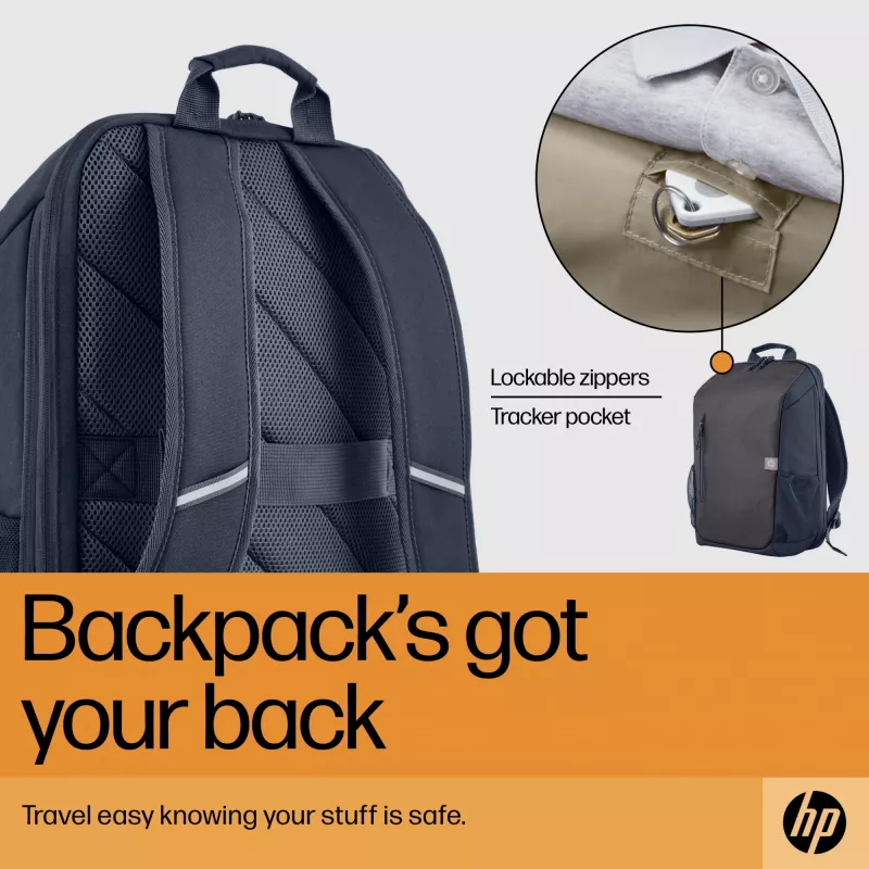 HP Travel 18 Litrų 15.6 Iron Pilka Nešiojamojo Kompiuterio Kuprinė