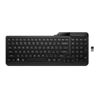 HP 475 belaidė klaviatūra su dviem režimais, pilno dydžio (100%), belaidė, RF belaidė + Bluetooth, membraninė, juoda