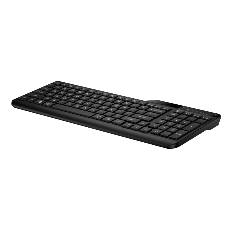 HP 475 belaidė klaviatūra su dviem režimais, pilno dydžio (100%), belaidė, RF belaidė + Bluetooth, membraninė, juoda