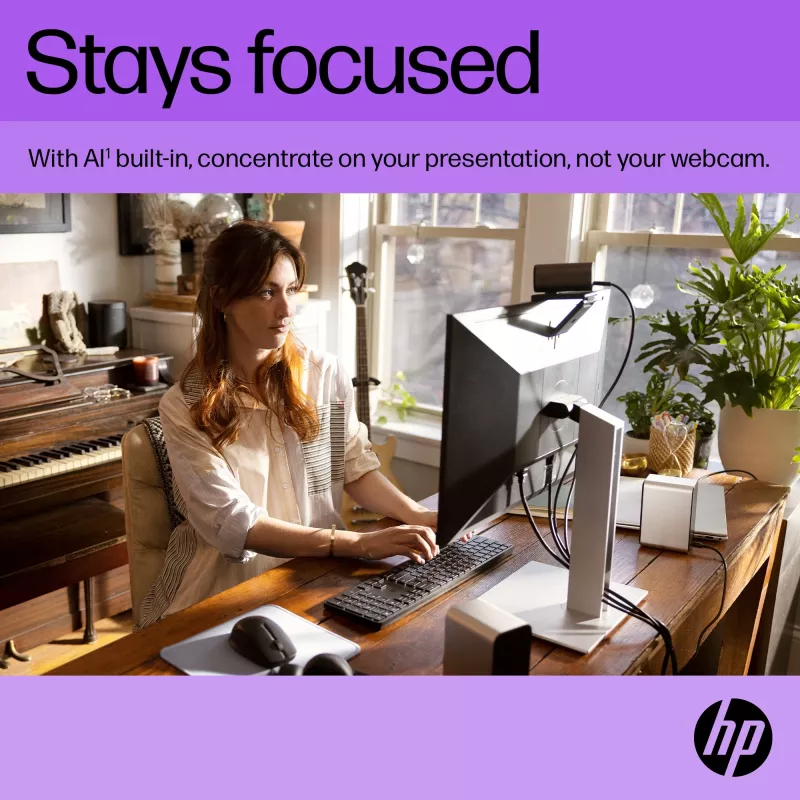 HP 325 FHD internetinė kamera, verslui, Windows 10, Windows 11, MacOS, 72 mm, 53,6 mm, 53,2 mm