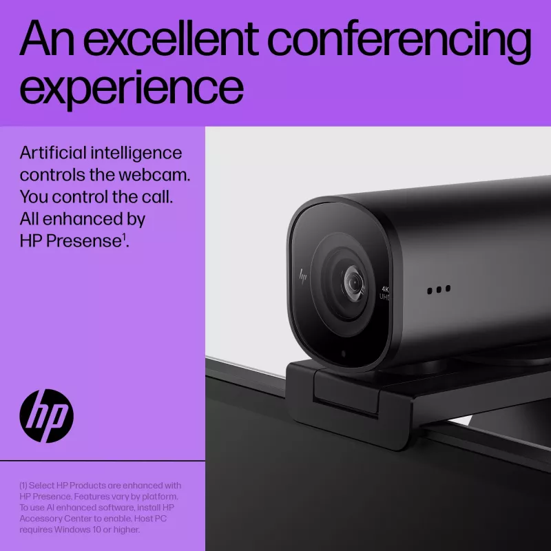 HP 325 FHD internetinė kamera, verslui, Windows 10, Windows 11, MacOS, 72 mm, 53,6 mm, 53,2 mm