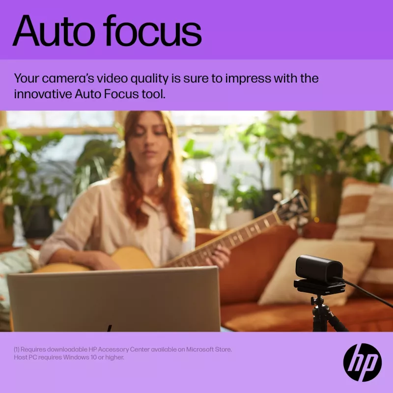 HP 325 FHD internetinė kamera, verslui, Windows 10, Windows 11, MacOS, 72 mm, 53,6 mm, 53,2 mm