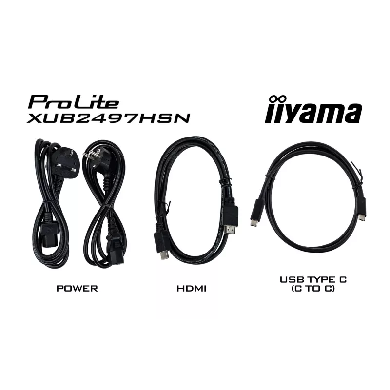 iiyama ProLite XUB2497HSN-W1 kompiuterio monitorius 60.5 cm (23.8 colio) 1920 x 1080 pikselių Full HD LED Baltas