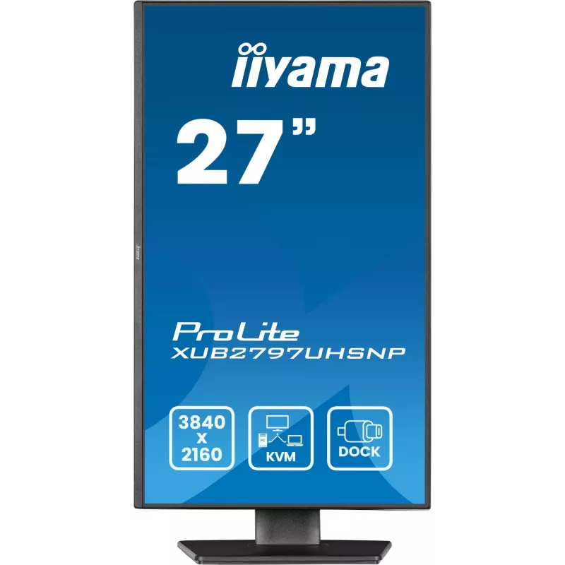 iiyama ProLite XUB2797UHSNP-B1 kompiuterio monitorius 68.6 cm (27 col.) 3840 x 2160 pikselių 4K Ultra HD LED juodas